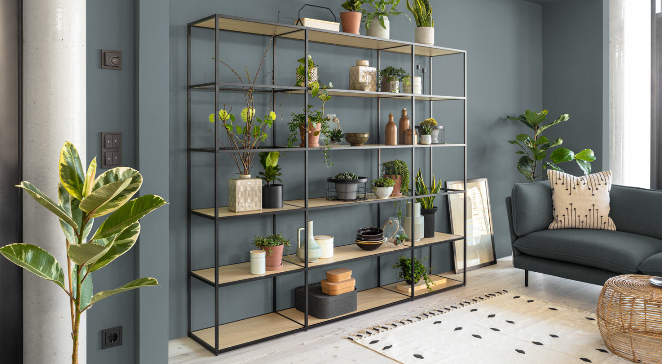 LIUM Shelf Boards - wood, glass  Regalraum